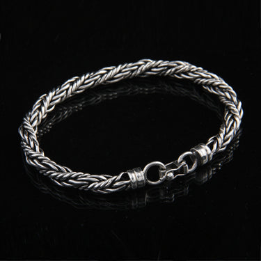 950 Silver Herringbone Bracelet for Men – Classic and Masculine Style